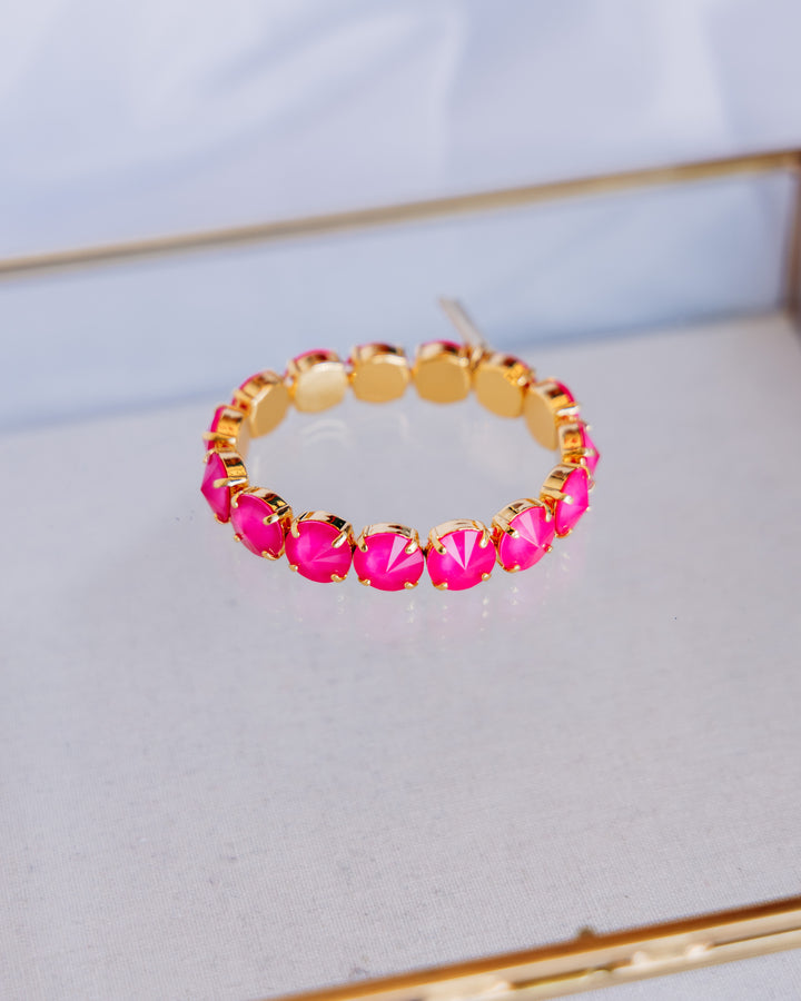 TOVA: (B7077UO-M) Croatia Stretch Bracelet Ultra Orchid