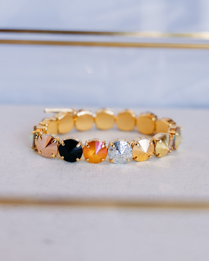 TOVA: ( B7077MM) Croatia Stretch Bracelet Mixed Metal