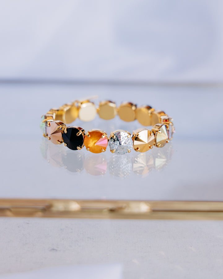 TOVA: ( B7077MM) Croatia Stretch Bracelet Mixed Metal