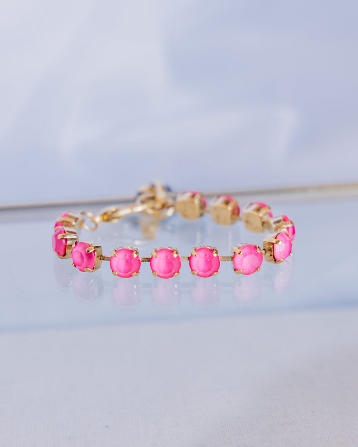 TOVA: (B4406M-CUSTOM) Izzy Bracelet Gold Custom in Ultra Orchid