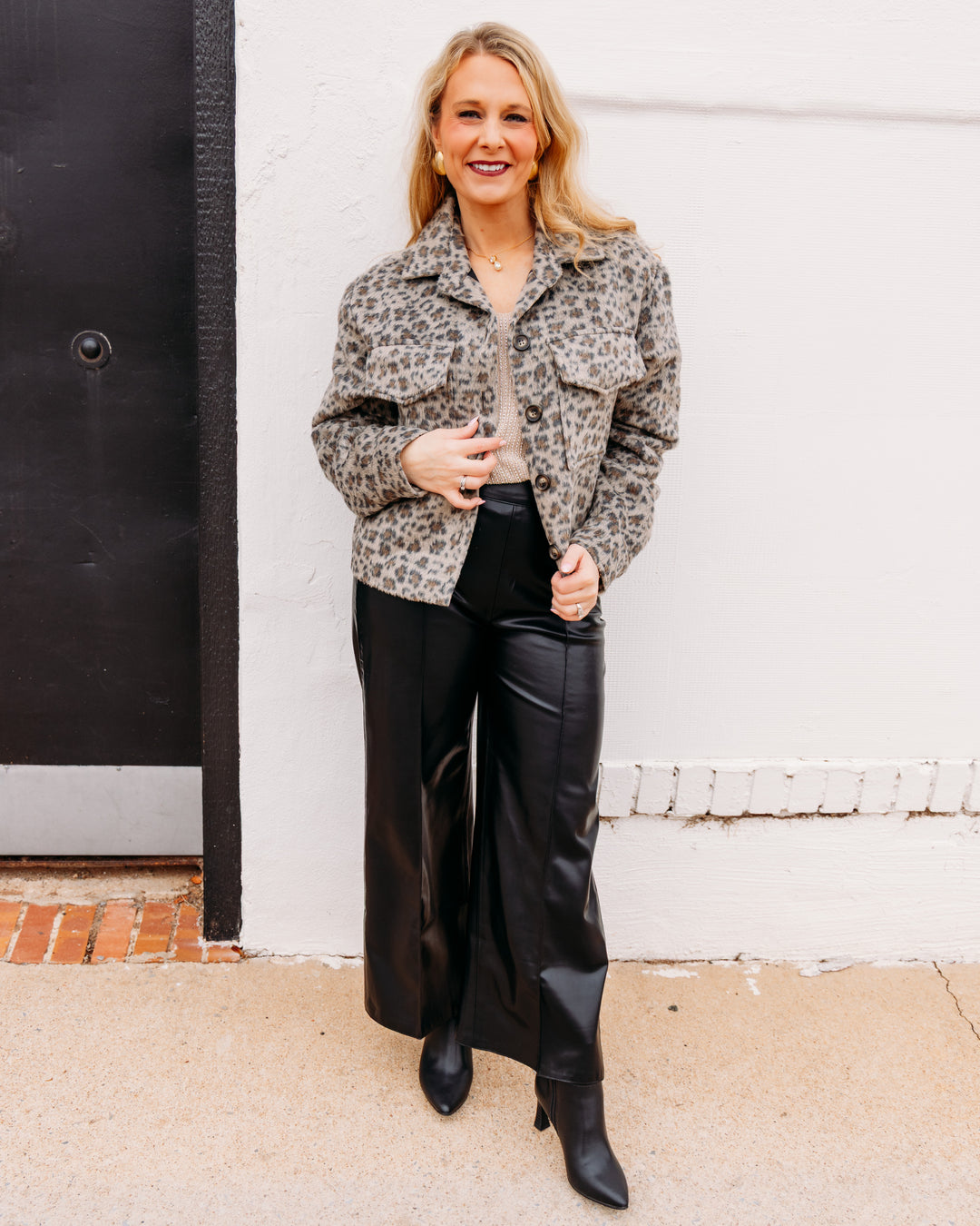 Another Love: Sparkle Leather  in Black - The Vogue Boutique