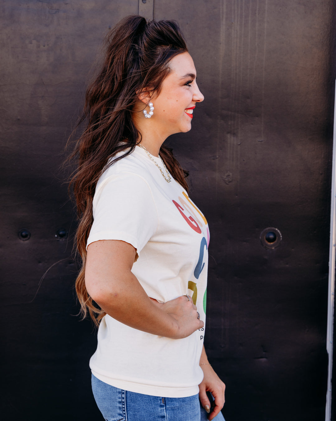 Poppy & Pine: God Can Do It Tee in Ivory