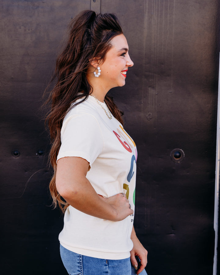 Poppy & Pine: God Can Do It Tee in Ivory