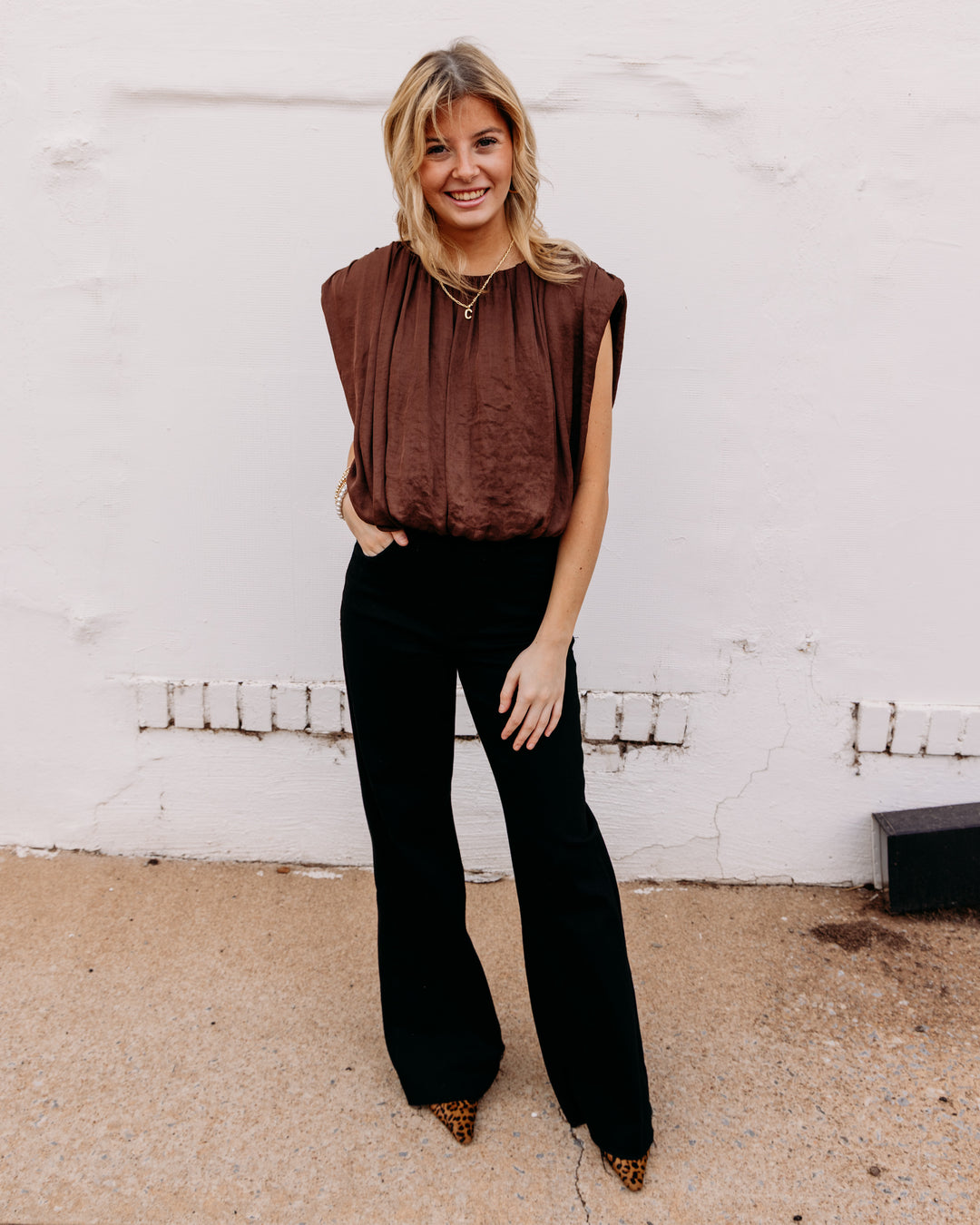 Steve Madden: Milana Top in Shaved Chocolate (BP304712)