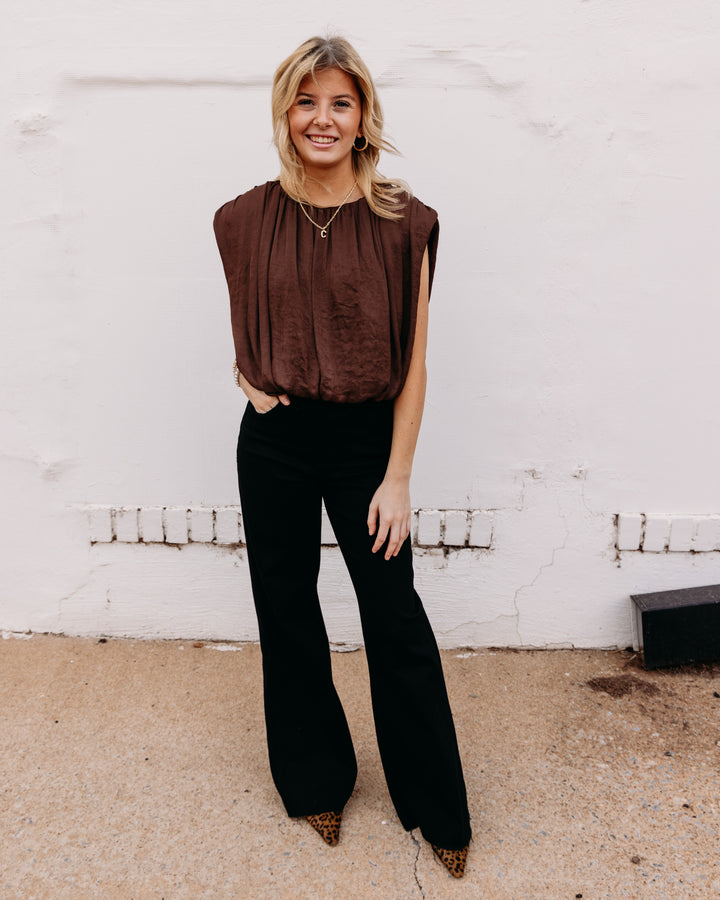 Steve Madden: Milana Top in Shaved Chocolate (BP304712)