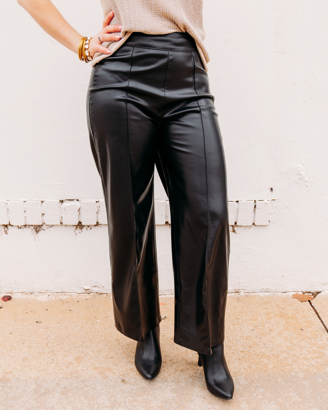 Another Love: Sparkle Leather  in Black - The Vogue Boutique