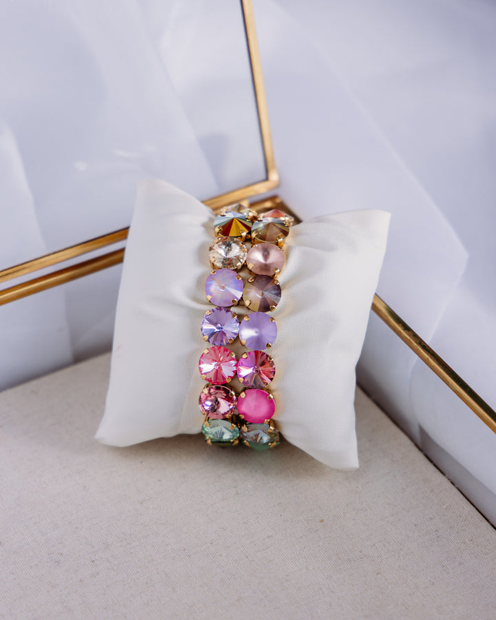 Tova: (B5946FD) Olivia 2 Strand Mega Stretch Bracelet in Fairy Dust