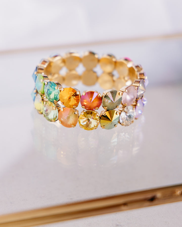Tova: (B5946FD) Olivia 2 Strand Mega Stretch Bracelet in Fairy Dust
