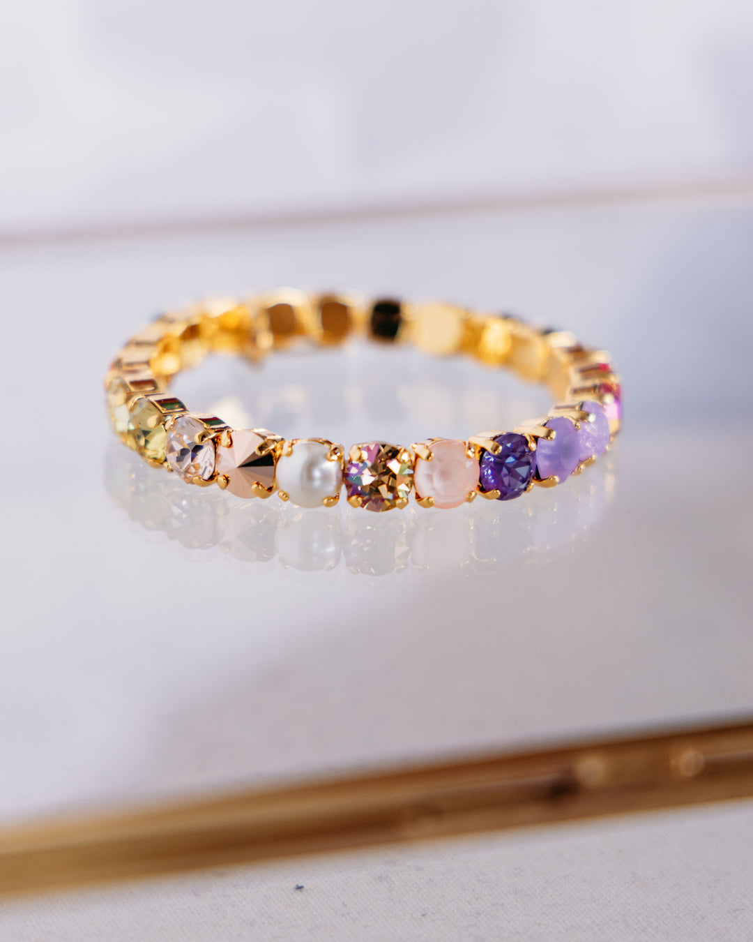 Tova: (B7076FDMIX) Oakland Stretch Bracelet in Fairy Dusty