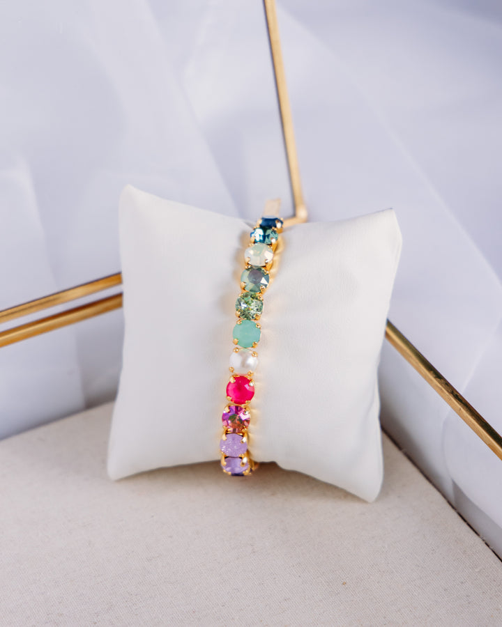 Tova: (B7076FDMIX) Oakland Stretch Bracelet in Fairy Dusty