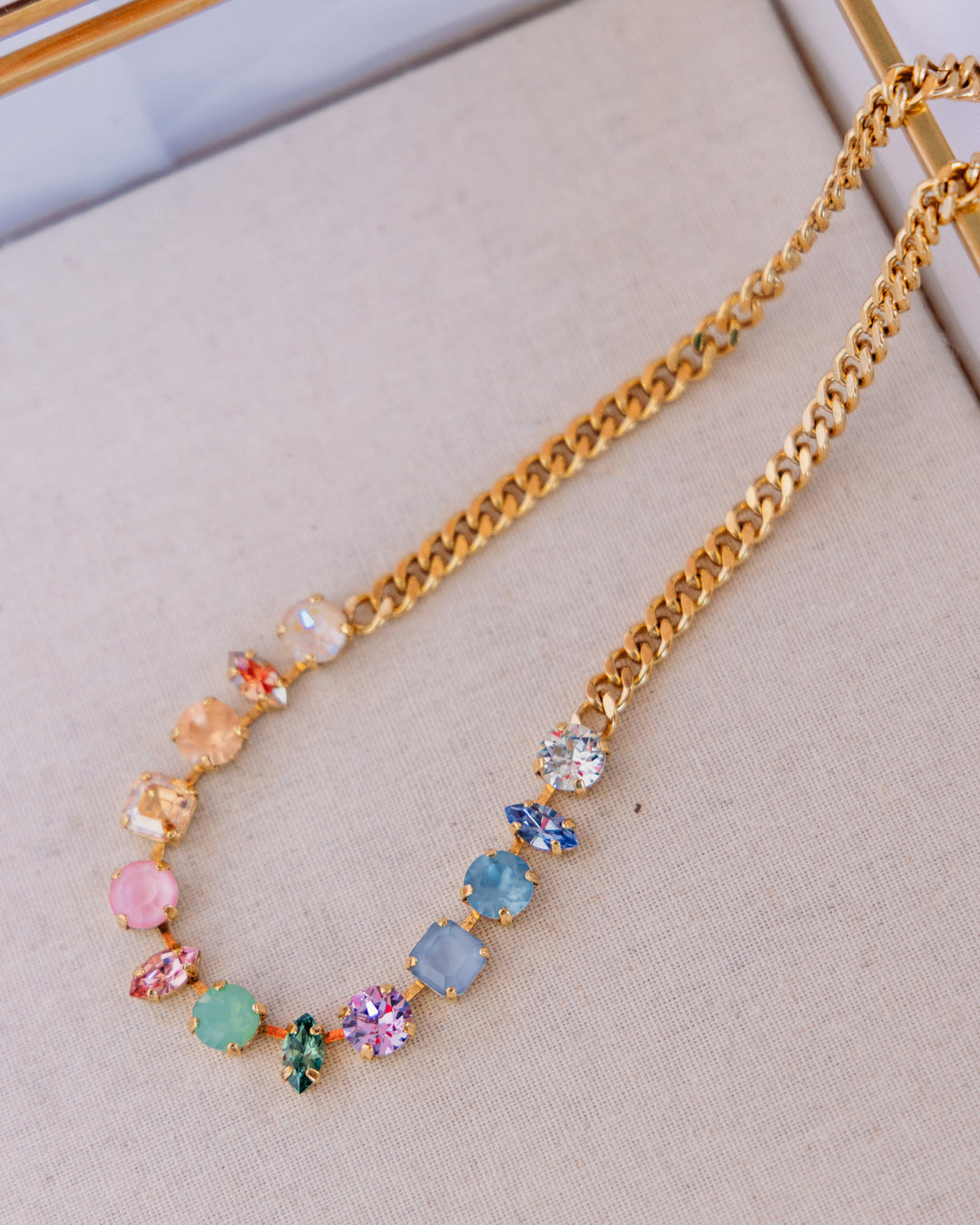 Tova: (N7455FD) Mini Riya Necklace in Fairy Dust
