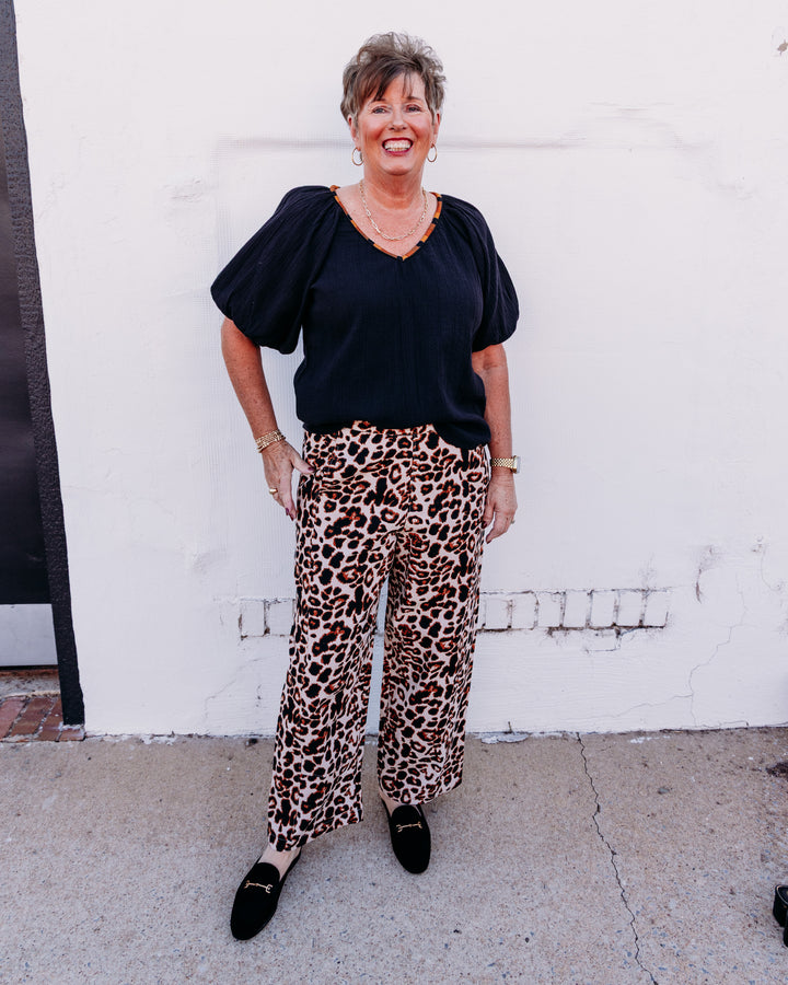 Ivy Jane: Leopard Pants in Tan (221141)