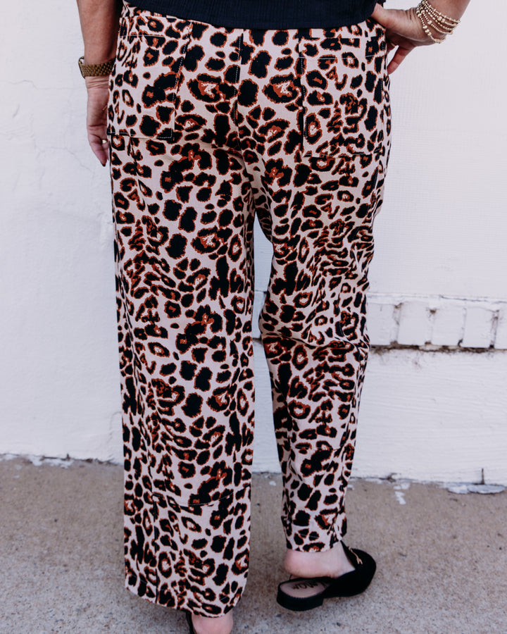 Ivy Jane: Leopard Pants in Tan (221141)