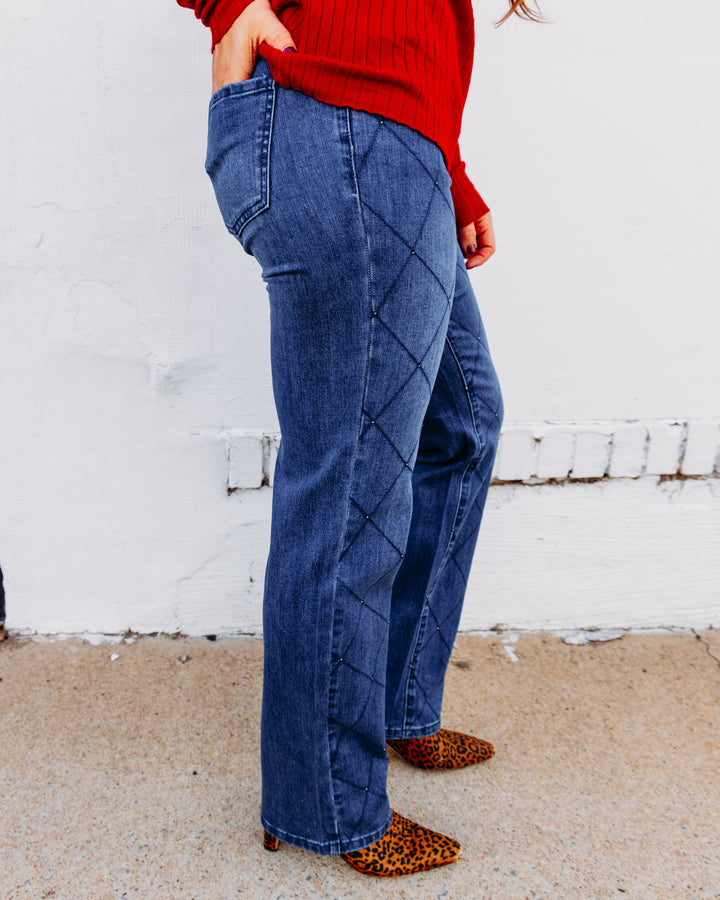 French Dressing Jeans: Christina Straight Leg in Dark Wash  (5404779)