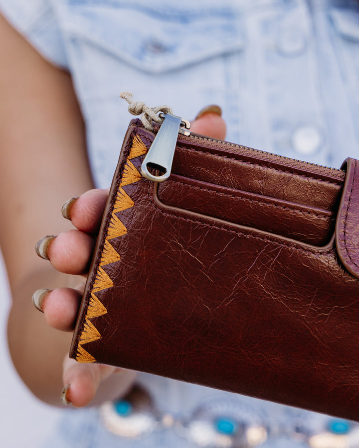 Hobo: Dunn Continental Wallet in Harvest Root (NV-22987HRRT)