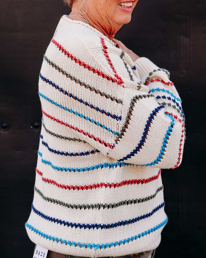 Another Love: Tala Sweater in Mosaic Stripes