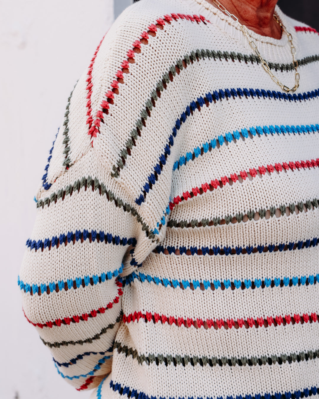 Another Love: Tala Sweater in Mosaic Stripes