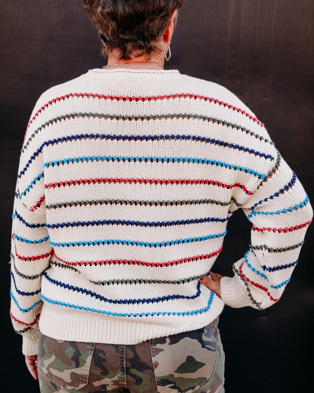 Another Love: Tala Sweater in Mosaic Stripes