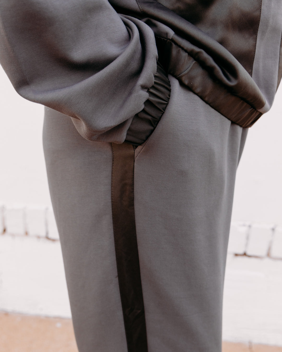 Joseph Ribkoff: Scuba Jersey Straight Leg Pants in  Avocado (263623)