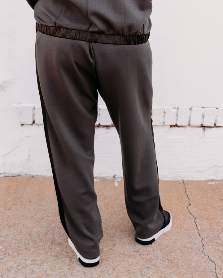 Joseph Ribkoff: Scuba Jersey Straight Leg Pants in  Avocado (263623)