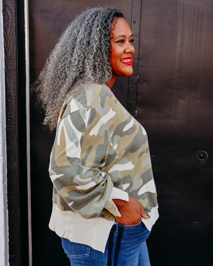 Dear John: Trenton Sweatshirt in Riviera Camo DSW3163U9RVC