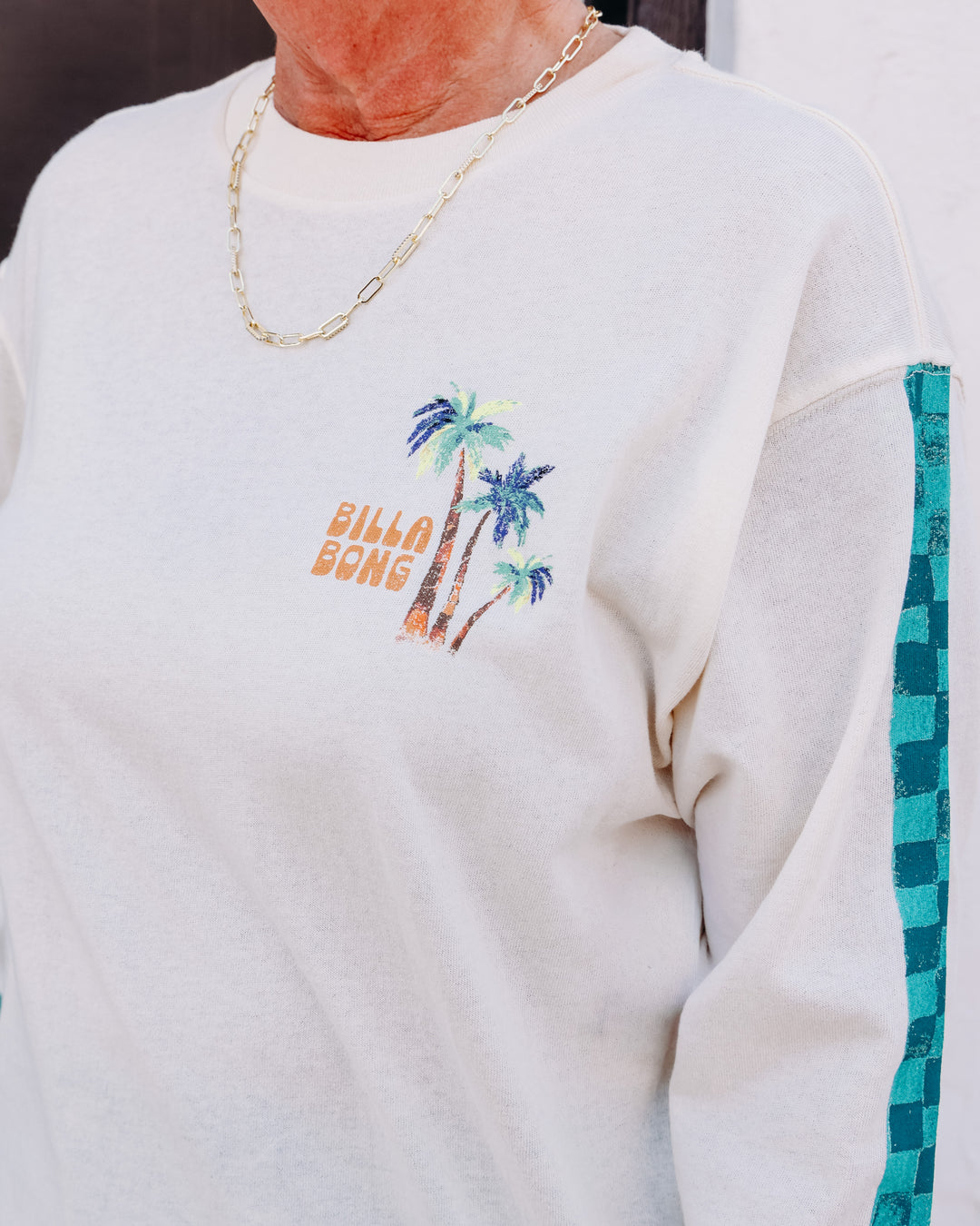 Billabong: On Vacay Long Sleeve Tee in White Cap (BL000881W)