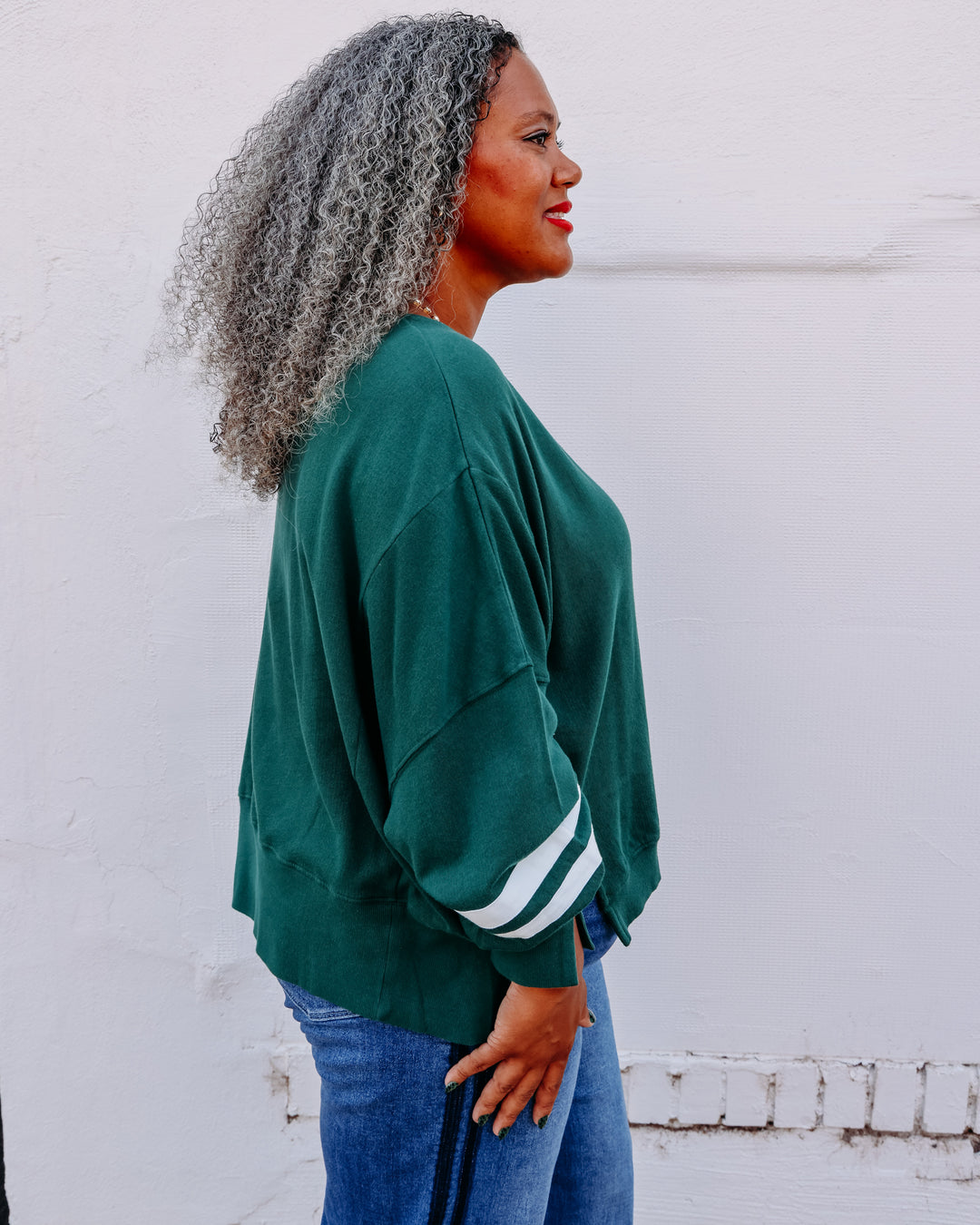 Dear John: Trenton Sweatshirt in Pineneedle DKN2214U9PDL