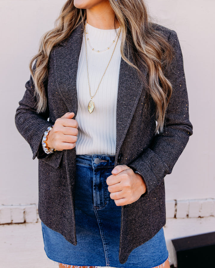Tribal: Fancy Lined Relaxed Fit Blazer in Saddlebrown (6338O-5616-1297)