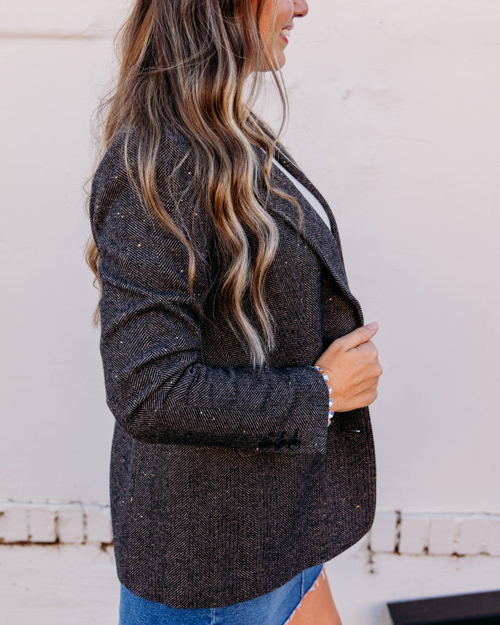 Tribal: Fancy Lined Relaxed Fit Blazer in Saddlebrown (6338O-5616-1297)