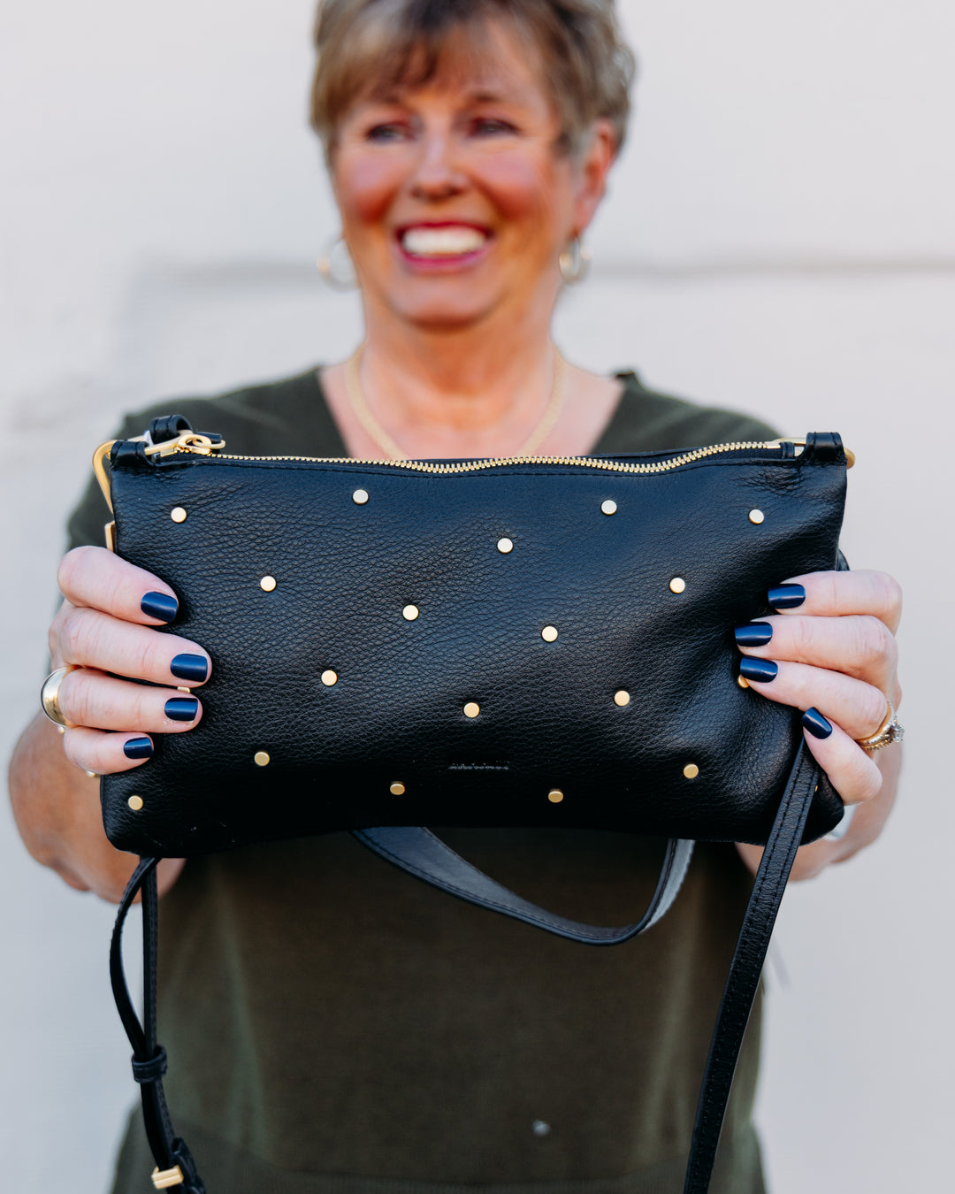 Hammitt: Kyle Handbag in Starlight/Brushed Gold