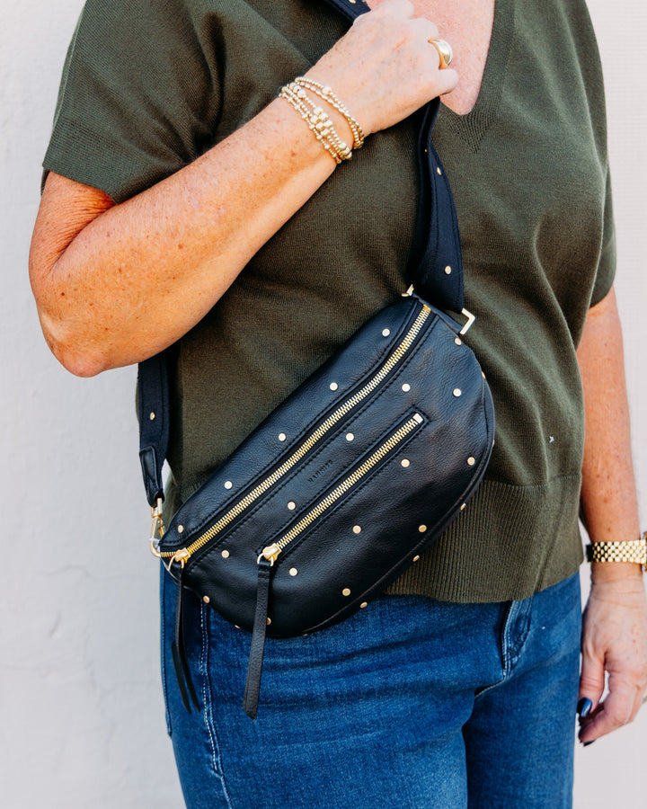 Hammitt: Charles Crossbody Med in Starlight/Brushed Gold