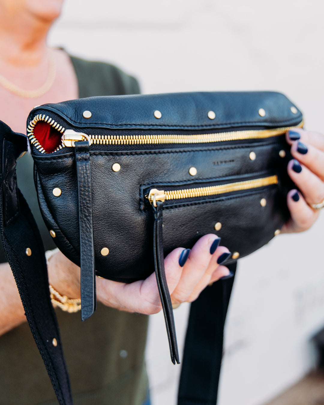 Hammitt: Charles Crossbody Med in Starlight/Brushed Gold