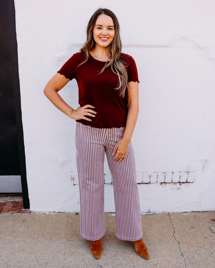 Another Love: Tati Top in Royal Garnet