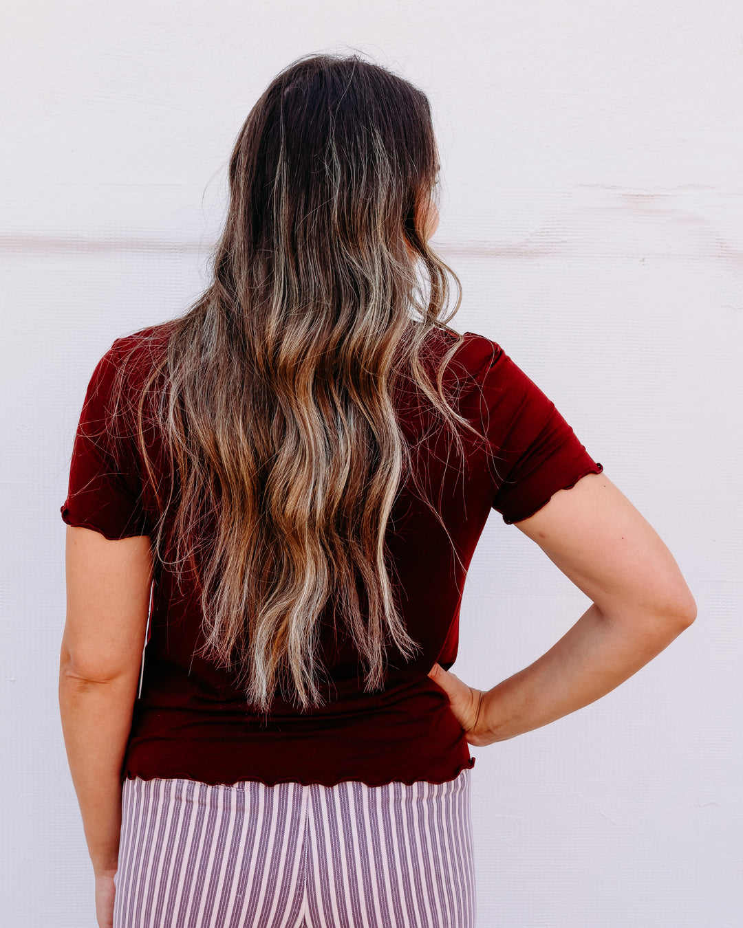 Another Love: Tati Top in Royal Garnet