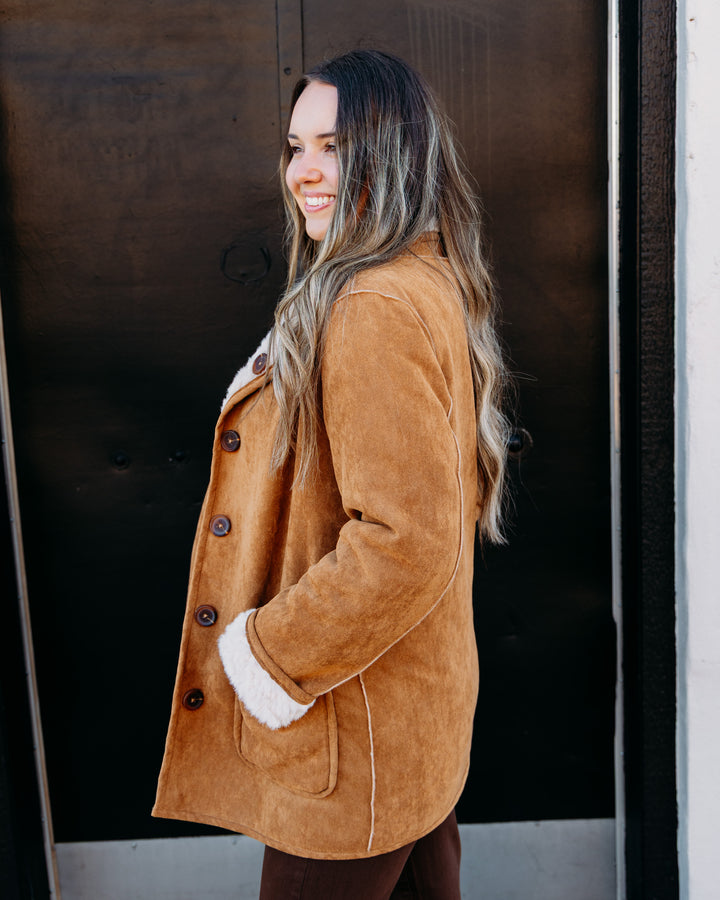 Tribal: Long Sleeve Reversible Coat in Walnut (3239O-8545-0933)