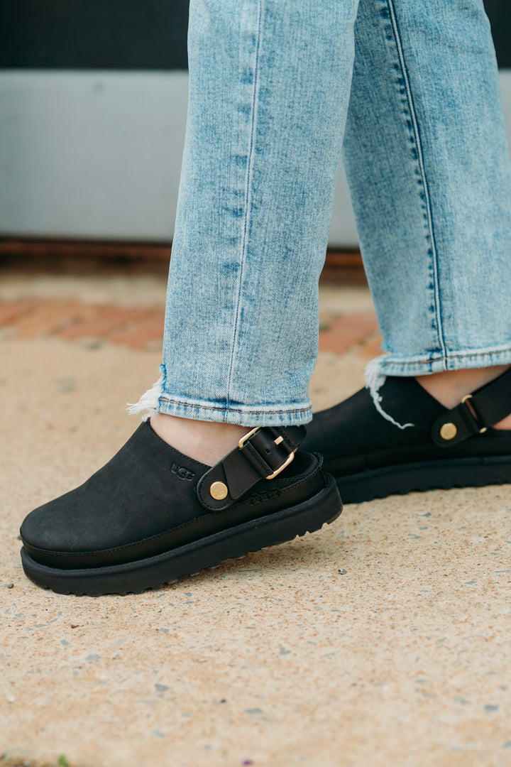 Ugg: W Goldenstar Villa Clog in Black - The Vogue Boutique