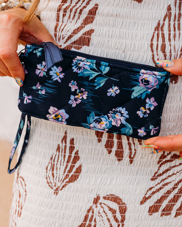 Vera Bradley: Ultimate Card Case in Navy Garde - The Vogue Boutique