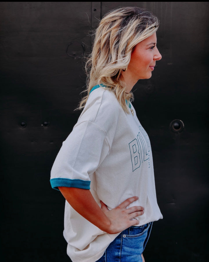 Billabong: Go West Ringer Tee in White Cap (BL000922W)