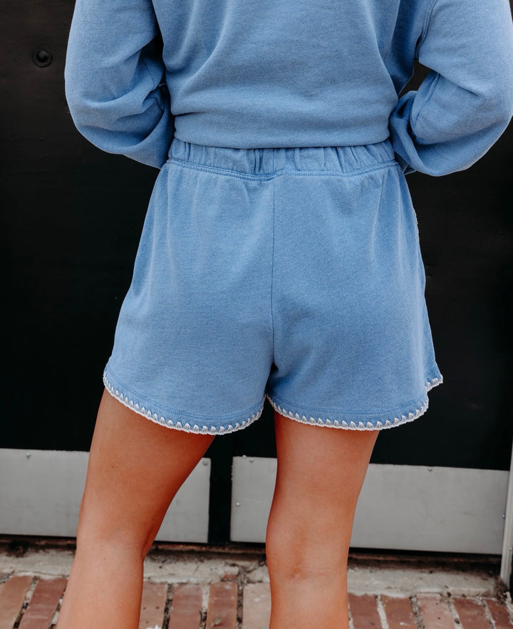 Z Supply: Hunter Whipstitch Denim Short in Santorini Indigo (ZS263235)