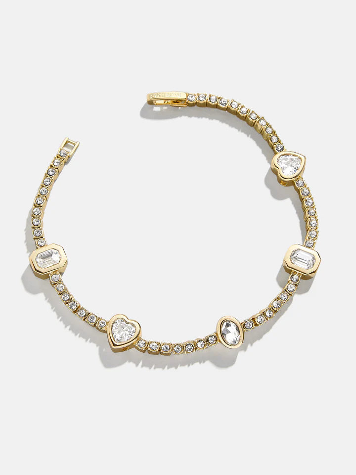BaubleBar: Galia Tennis Bracelet in Gold (86904) - The Vogue Boutique