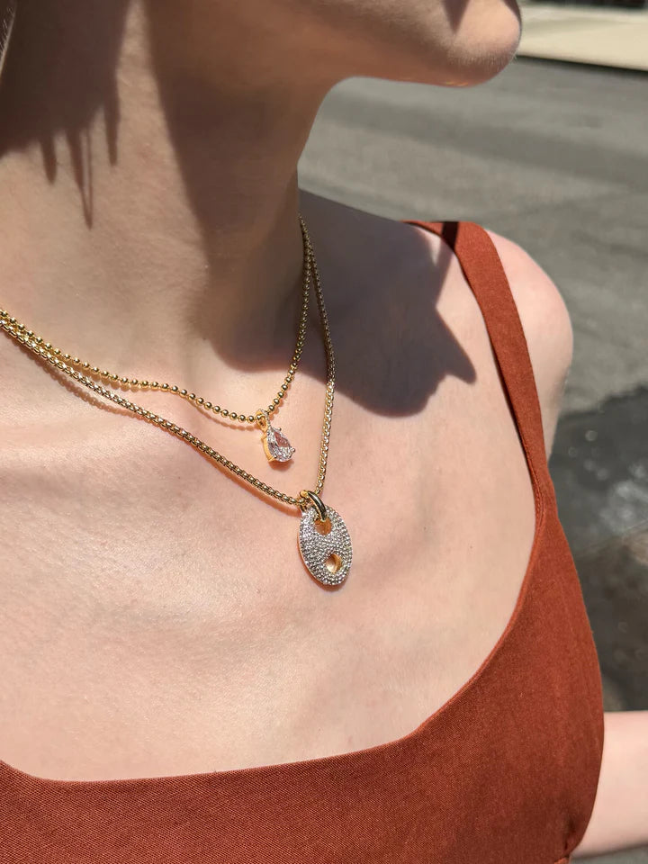 BaubleBar: Thalia Reversible Pendant Necklace in Gold (88363)