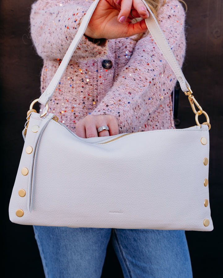 Hammitt: Kyle med – Calla Lily White/Brushed Gold