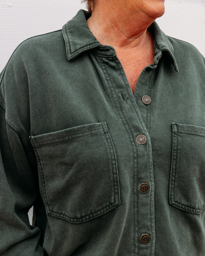 Z Supply: All Day Knit Jacket in Classic Olive (ZJ253869S)