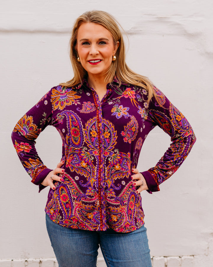 Johnny Was: The Janie Favorite Button Front Shirt in Domitila - The Vogue Boutique