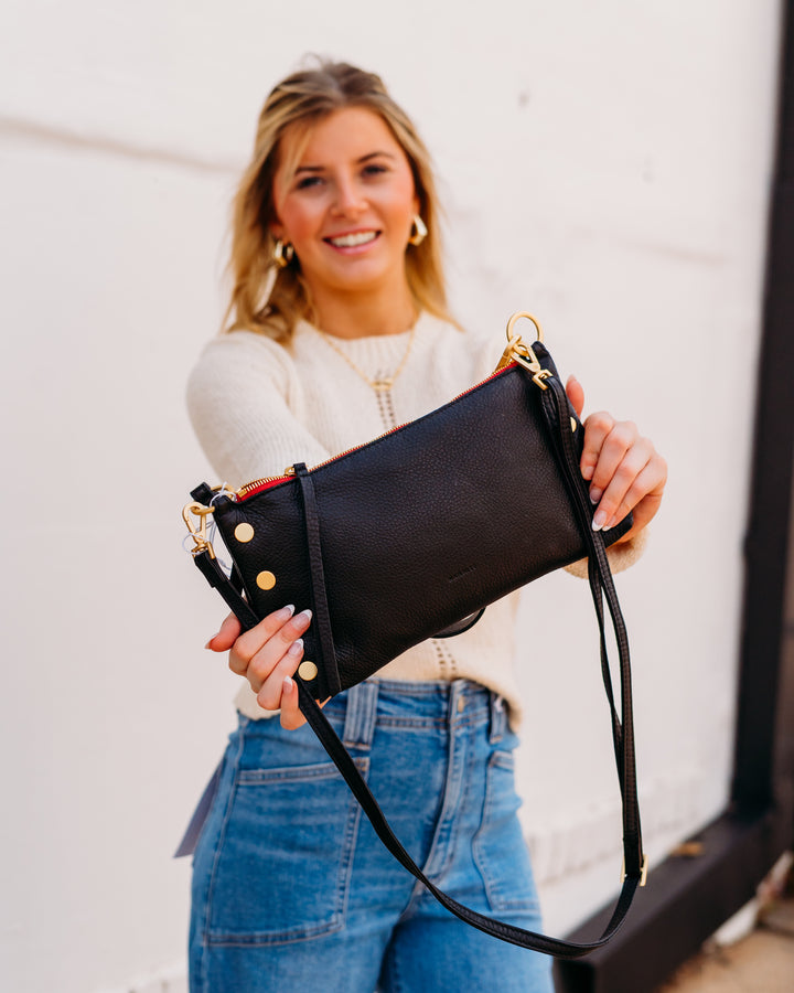 Hammitt: Kyle Small Bag in Black/Brushed Gold