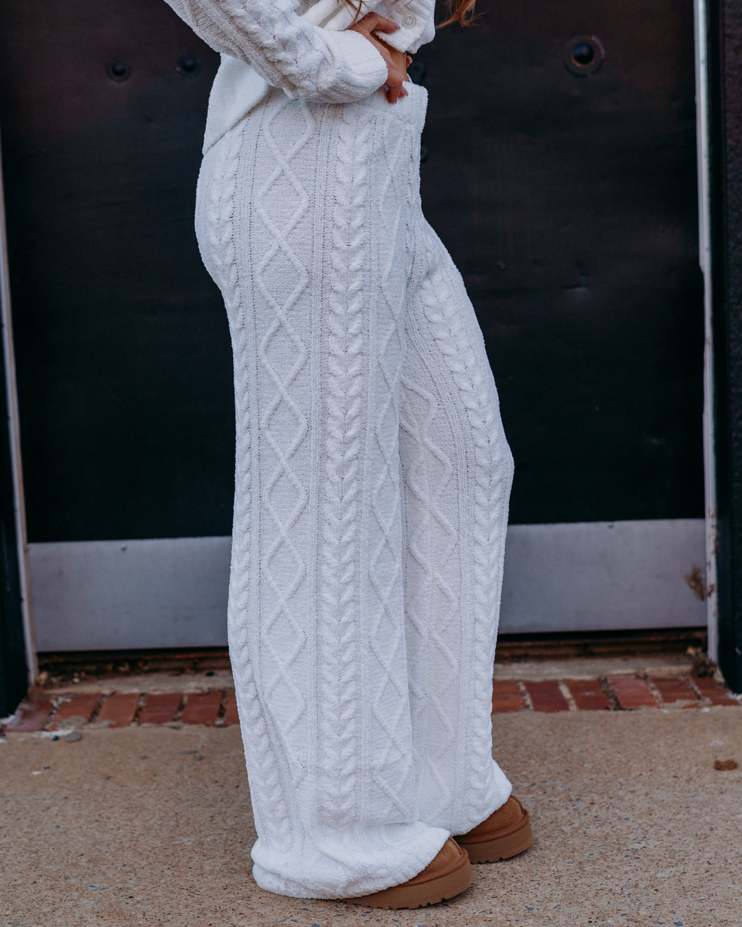 Z Supply: Gemma Cable Pant in Vanilla Ice - The Vogue Boutique