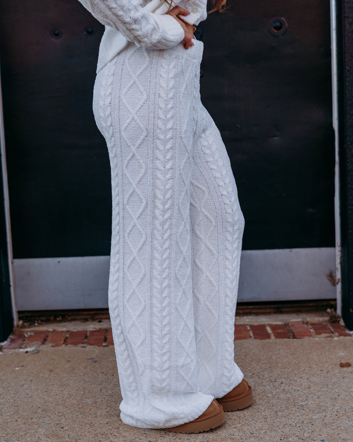Z Supply: Gemma Cable Pant in Vanilla Ice - The Vogue Boutique