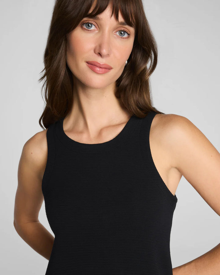 SPANX AIRESSENTIALS® FRENCH RIB MAXI TANK DRESS IN VERY BLACK (22244R)