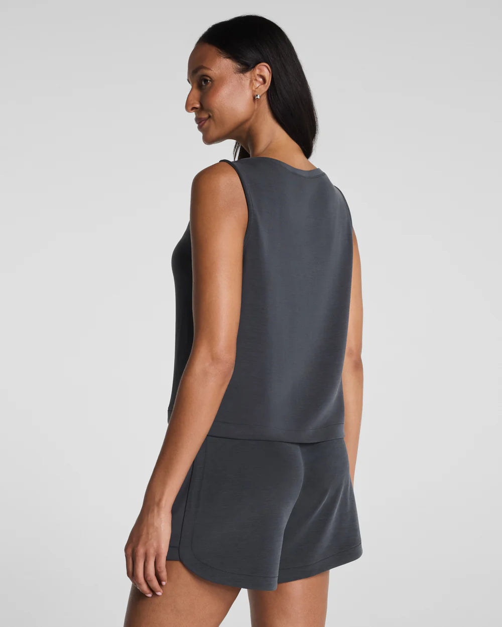 SPANX AIRESSENTIALS® BOATNECK TANK IN WASHED GRAPHITE (22510R)