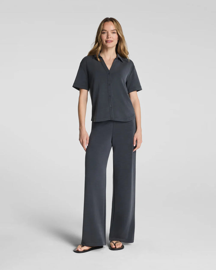 SPANX AIRESSENTIALS® BUTTON DOWN IN WASHED GRAPHITE (22520R)
